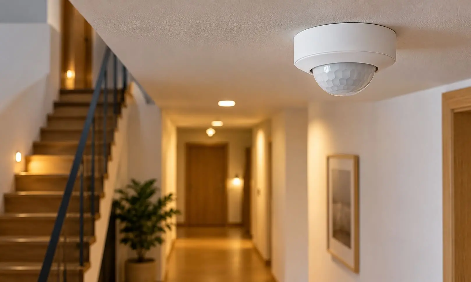 Sensor de presencia para iluminación: cómo instalarlo y cuánto se ahorra en zonas de paso
